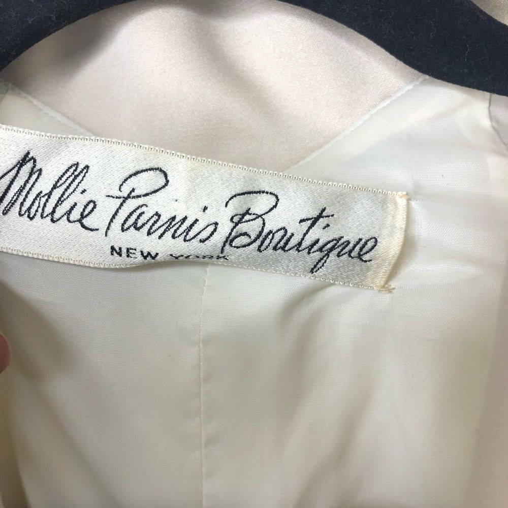 Vintage Mollie Parnis Boutique long sleeve collared dress, size small - Picture 9 of 16